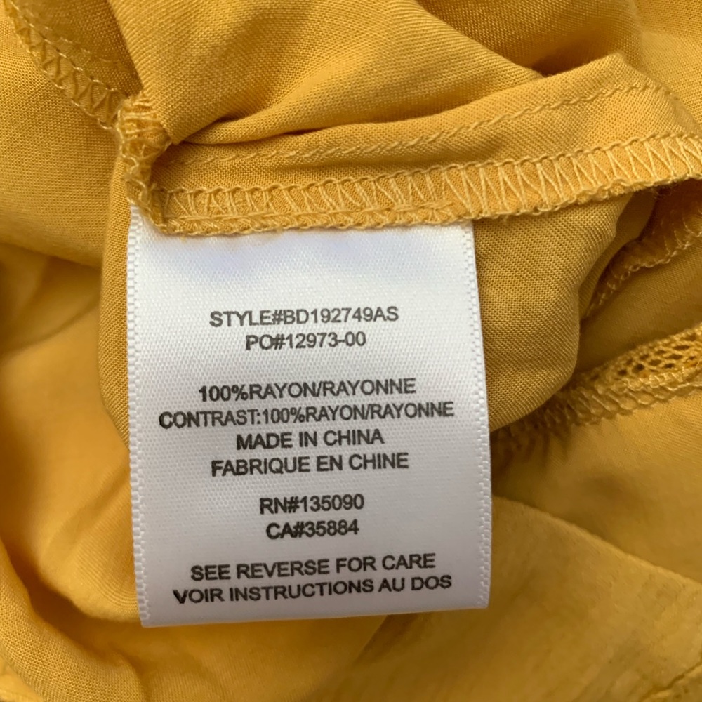 Altar'd State Maxi Boho Dress Mustard Yellow - Picture 5 of 6